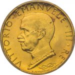 イタリア 1933年 船首上の女神 100リラ金貨 リレ ヴィットリオ エマヌエレ3世 コイン PCGS MS66 完全未使用