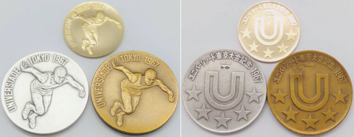 ユニバーシアード東京大会金銀銅メダルセット