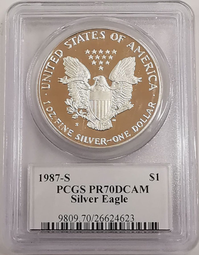 良品質 シルバーイーグル・ホログラムコイン (シルバープルーフ) アメリカ 2000年 旧貨幣/金貨/銀貨/記念硬貨