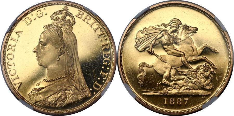 1887年ヴィクトリアの5ポンド金貨について | 古銭の森