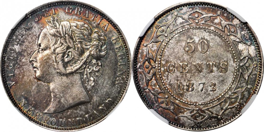 カナダ ニューファンドランドの50セント銀貨 | 古銭の森