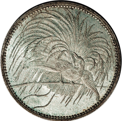 1894年極楽鳥1マルク銀貨