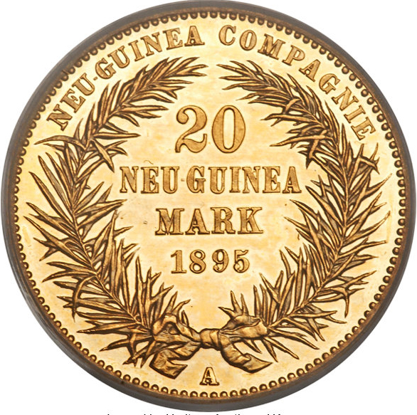 1895年極楽鳥20マルク金貨の価値と買取相場