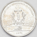 1874年ザンクトガレン射撃祭5フラン銀貨