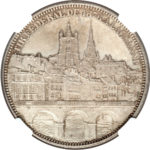 1876年ローザンヌ射撃祭5フラン銀貨