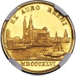 1842年1846年ルートヴィヒ1世都市景観ダカット金貨